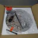 LOG BARN Farmhouse Chandelier, Boho Light Fixture for Dining Room, Bedroom, Handmade Wood Beads, 3-Lights, 15.5 D x 22 H