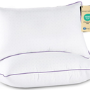 JOLLYVOGUE Pillows Queen Size Set of 2, Medium Supportive Bed Pillows with Super Soft Down Alternative Fill, Luxury Fluffy Hotel Quality for Side, Back, and Stomach Sleepers