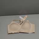 OEAK Womens Push Up Everyday Bras Comfortable Wireless Bralettes V Neck Seamless Bra Smooth Brassiere Wire Free Basic Bras (Medium, Nude)