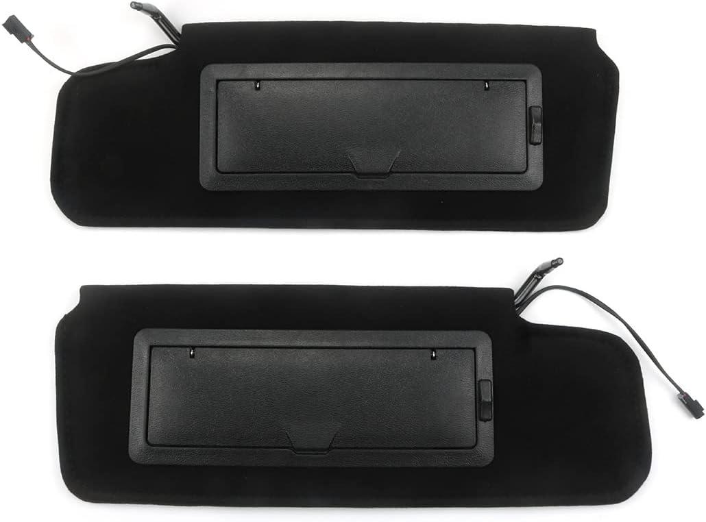 Sun Visors Sunshades W/Vanity Mirror & LED Light for 1984-1996 Corvette C4