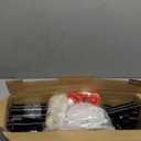 7 Ft Round Wedding Arch Stand with Metal Base for Flower Balloon Decoration, Circle Backdrop Stand Frame for Ceremony, Birthday Party, Baby Shower, Black