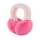 PIGBENGO Foldable Ear Muffs for Women Cold Weather Fluffy Earmuffs Winter Warm Headband Cute Slouchy Ear Warmers (P-pink)