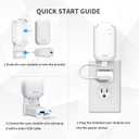 2 x Wall Mount for Blink Sync Module Core with Short Cable - Save Space - No Messy Wires - Easy Move Mount Bracket Holder for Blink Outdoor Indoor Security Camera