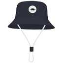 Zando Baby Sun Hat UPF 50+ Sun Protective Adjustable Wide Brim Toddler Bucket Hats for Boys Summer Outdoor Beach Swim Play Boy Girl 12-24 Months Navy Blue