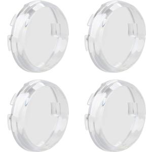 NTHREEAUTO 4PCS Clear Bullet Turn Signals Lens Cover Compatible with Harley Sportster Dyna Road King Street Glide Softail Fatboy