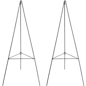 2Pcs 30In Christmas Wreath Stand Christmas Wreath Holder for Cemetery Gravestone Wreath Stands Large Wire Easel Flower Holders for Grave Holiday Outdoor