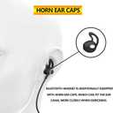 Around the neck headphone, the new Bluetooth 5.4 playtime up to 100 hours LED battery display, with microphone neckband bluetooth headphones, neck headphones semi-in-ear noise cancelling IPX7 (Black)