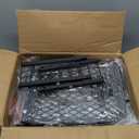 Furologee Kitchen Bakers Rack with Hutch, Coffee Bar Station 4 Tiers, Microwave Oven Stand with 6 S Hooks and Pegboard, Kitchen Microwave Rack for Spice Organizer Workstation, Rustic Brown (22inch)