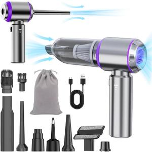 Car Vacuum Cleaner High Power 20000Pa  Cordless Handheld Mini Vacuum & Air Duster for Car Detailing, 3-Speed Brushless Motor, 6000mAh Battery, Aspiradora para Carro, Home Office Camping