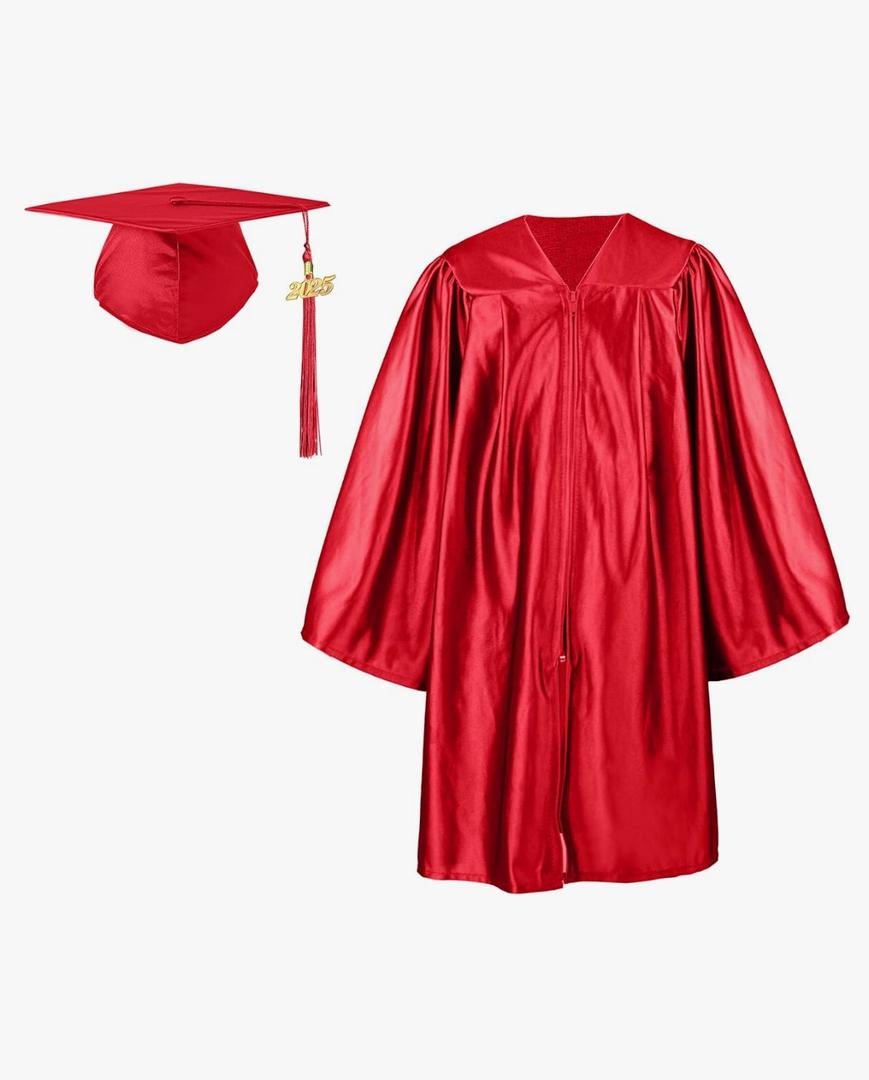 GraduationForYou Shiny Kindergarten Cap and Gown 2025 Tassel set
