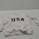 White "USA" Pullover Sweater XL