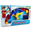 Toxophily Toy Bow and Arrow for Kids with 4 Foam Arrows Like Darts Great Indoor & Outdoor