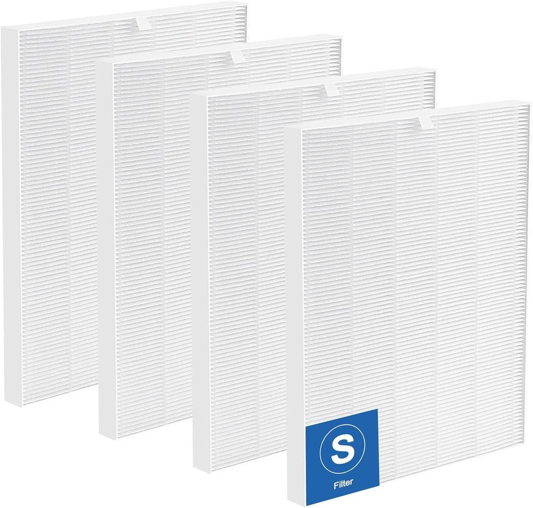 4 Pack C545 Replacement Filter S Compatible with Winix C545 Air Purifier, Replaces for Winix Filter S 1712-0096-00 and 2522-0058-00