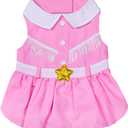 Doggy Parton Pink Cowgirl Collared Dress - S