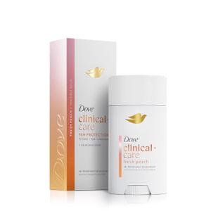 Dove Clinical + Care Antiperspirant Deodorant Invisible Solid Stick for Women Fresh Peach with Nourishing Serum 2.6 oz (2.6 Ounce (Pack of 1))