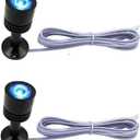 Taysing LED Mini Spotlight Indoor Picture Lights Artwork Lighting Art Lights Without Power Supply 2 Pack (Blue)