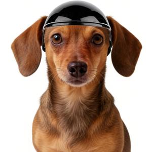Namsan Small Dog Helmet, Dog Helmets for Small Medium Dogs, Doggie Motorcycle Helmets with Ear Holes, Outdoor Doggy Bike Helmet for Head Protection, Adjustable, Black S