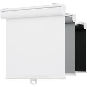Cordless 5% Openness View Roller Shades for Indoor Windows,Solar Screen Flame Retardant,Thermal Insulated UV Protection Fabric,Rolled Up Blinds with Spring System for Home(White,27" W x 72" H)