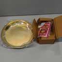 NOBILITY Brass Pooja thali 7 Inch with Kalash Kuber Diya and Other Accessories Ganesh Lakshmi Design Subh Labh Daily Puja Thali Set for Festival Home Office Mandir Diwali Gift Items