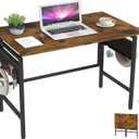 Hadulcet Folding Desk 40" Foldable Desk with Removable Pegboards