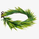 Hawaiian Leaf Lei Crown Headband - Artificial Tropical Green Leaves Headpiece for Girls Women Hawaii Decor Beach Luau Party Costume Accessories