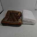 Bedsure Orthopedic Dog Bed Medium Size Dogs - Washable Medium Dog Cat Bed Waterproof, Comfort Pet Couch Sofa with Washable Removable Cover, Pets Bed with Nonskid Bottom, Brown, 28"