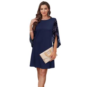 RUMIA Birthday Dresses for Women 2026 Vestidos Elegantes de Mujer Formal Lace Blue 2XL
