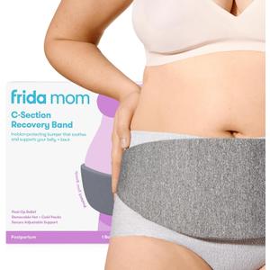 Frida Mom C-Section Hot & Cold Therapy Belly Binder, C-Section Recovery Must Have Band, Incision Protector, for Post-Op and Swelling