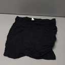 YMDUCH Women's Sexy High Waist Solid Tight Ruched Bodycon Mini Club Skirt (Large, Black)