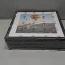 6 Pack 12.5x12.5 Record Frame with 10x10 Mat for Vinyl Record Album Cover Poster, Display Picture 10x10 with Mat or 12.5 x 12.5 Without Mat, Wall Hanging Vinyl Frames, 6 Pack, Black