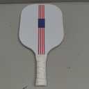 Limited Edition - American Flag Pickleball Paddle - Carbon Fiber/Honeycomb Core - Ribbed Non Slip Cushion Grip - Single Paddle - USA Pickle Ball Paddle- Olympic Style American Paddle