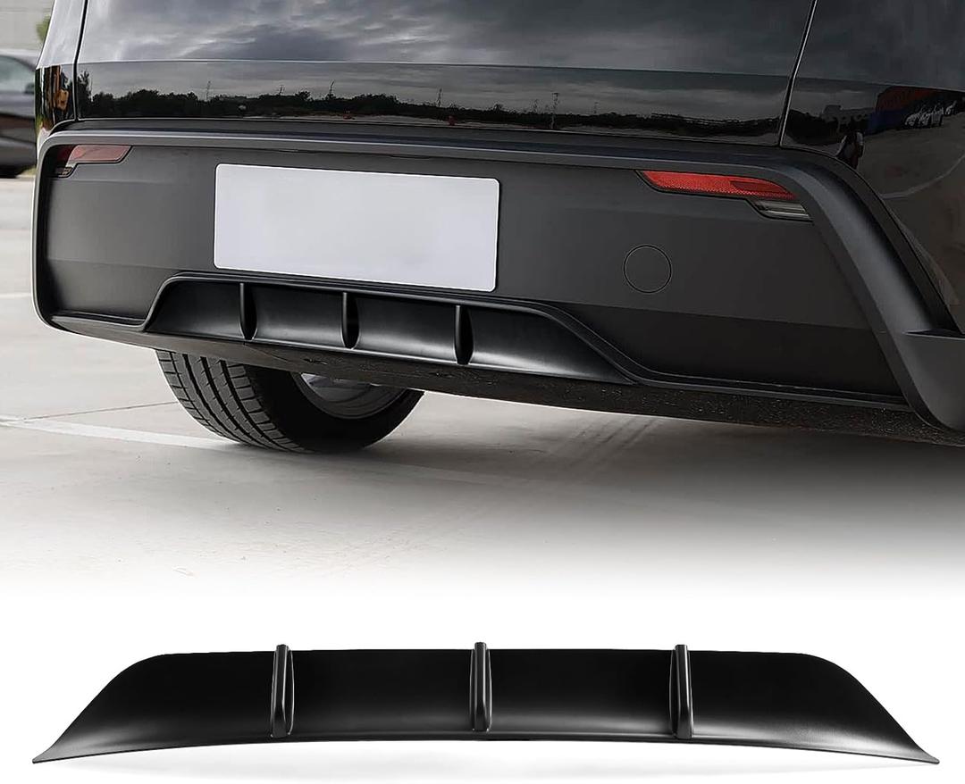 Matte Black Rear Diffuser for Model Y Juniper 2025+ Rear Bumper Diffuser