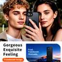 6 x Hualele Magnetic for iPhone 16e Case,Compatible with MagSafe, Military Grade Dropproof Translucent Matte Hard Back Soft Edge Slim Cover for iPhone 16e Phone Case,Black