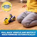 Paw Patrol: Search & Rescue, Rubble Rescue Bulldozer Vehicle with 2 Figures, Police Car Toy with Pull-Back Action, Kids Toys for Boys & Girls Ages 3+