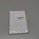 A5 Refill Paper Planner Inserts, 6-Hole Loose Leaf Paper, College Ruled Loose Leaf with Binder Dividers, Punched Notebook Refills for 6-Ring Refillable Binder, 240 Pages, White