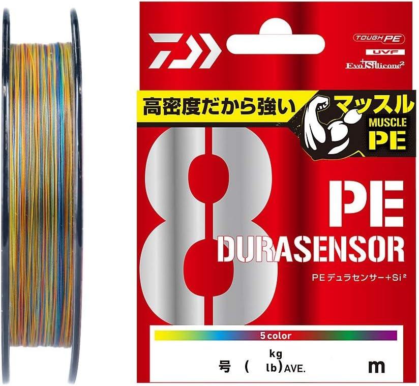 Daiwa PE Line UVF PE Dura Sensor x 8 + Si2, No. 0.4 to 6, Multicolor, Lime Green (multicoloured)