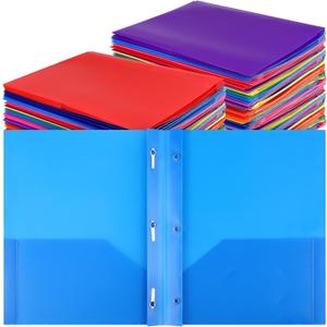 Cholemy 168 Pack Plastic Pocket Folders with Prongs Bulk,Cute, 
Product dimensions	42L x 31W x 19Th centimeters