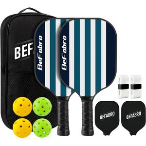 Lightweight Pickleball Paddles Set of 2  USAPA Approved Fiberglass Rackets with 4 Pickleballs, 2 Paddle Covers, Grip Tapes & Carry Bag  Pickleball Set for Men, Women, Beginners & Pros