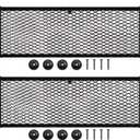 Frienda 2 Pieces Stretchable Small Cargo Net Pocket Storage Mesh Net Elastic Automotive Storage Pouch with 8 Pieces Mounting Screws and Hooks for Truck Car SUV Boats(29 x 9.8 Inches)