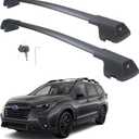 Autekcomma Heavy Duty Roof Rack Crossbars Compatible for Toyota 4Runner 2007-2024(Only Fit Factory Raised Side Rails) Locker+Full Aluminum Die-Casting Black Matte with Max 260LB Loading Weight