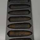 Cast Iron Cornbread Pan-Pre-Seasoned Bakeware with 7 Corncob Sticks-Compatible with Oven, Stovetop, Induction, Grill, and Campfires by Classic Cuisine,