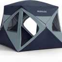 Camping Tent 4 Person Pop Up Tents for Camping, Instant Cabin Setup Tent in 60 Seconds Portable Hub Tent with Rainfly & Windproof for Outdoor Camping & Overlanding, Large