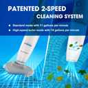 Cordless Handheld Pool Vacuum (Pole Included), Rechargeable Pool Cleaner with 2-Speed Cleaning Mode, 19GPM Suction, Dual Filter System, Perfect for Above/In-Ground Pools, Spas, Hot Tubs