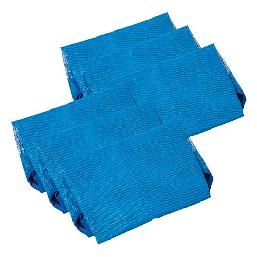 ECR4Kids Stackable Kiddie Cot Fabric, Standard, Replacement Parts, Daycare Essentials, Blue, 6-Pack