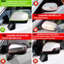 Yumzeco 1PC Compatible with Subaru Side Mirror Cover Forester/Outback/Impreza/Crosstrek/Legacy, Driver Side for Subaru Mirror Cap W/O Light Clip-on 91059FJ010 Replacement-Left, Glossy Black