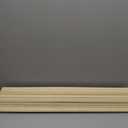 LUCKUP Cordless Bamboo Roman Blinds Shades for Indoor Windows-Blackout Room Darkening Roman Blinds with 6" Valance Cover Enhanced Privacy, 34" W x 64" H (Privacy-carbonized Color)