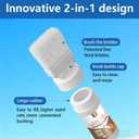 Wood and Metal Paint 2-in-1 Brush (6.35oz, White) Convenient Solid Wood Furniture Repair, Outdoor Metal Coating