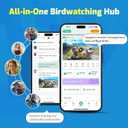 HIXX Smart Bird Feeder with Camera, AI Identify Birds & Auto Capture, 2K HD Live Camera Birdwatching with Color Night Vision for Bird Lovers Gifts (Forest Green)