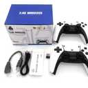 2.4G Wireless Game Controller Set, Dual Gamepad with USB Receiver, White and Black, Classic Game Console Support, 10 Simulator Compatible