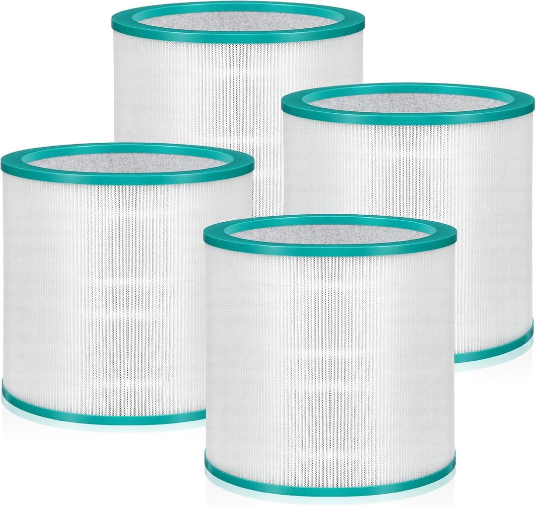 Lewtemi 4 Pack Replacement Filter Compatible with Dyson Tower Purifier TP01, TP02, TP03, AM11, BP01 Models, Green